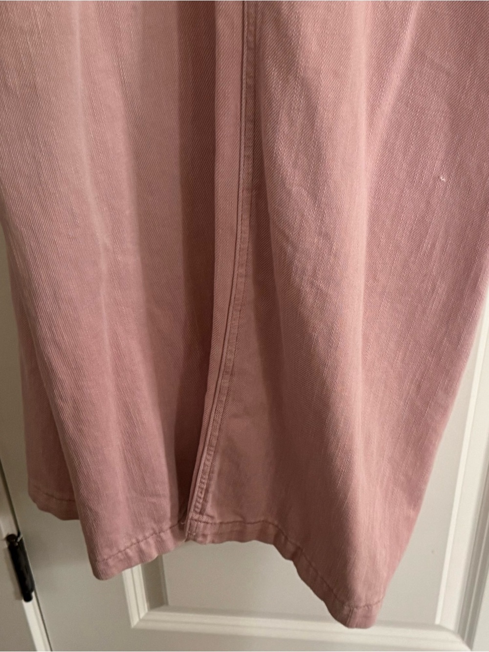 Free People Wide Leg Pants in Dusty Rose with Rope Waist Detail - Picture 5 of 9